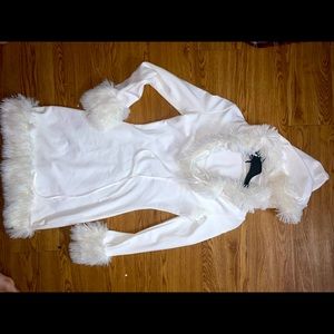 white “snow Queen” dress ❄️